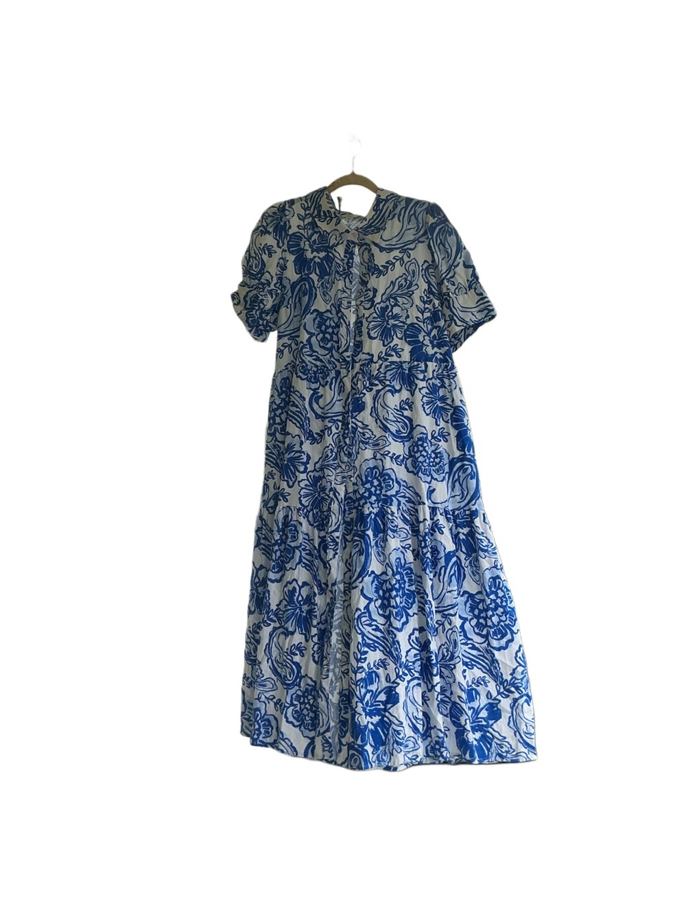 crown & ivy Blue and White Floral Maxi Dress